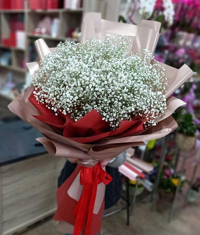 Букет цветов из: Гипсофила в Красноармейское Самарская область